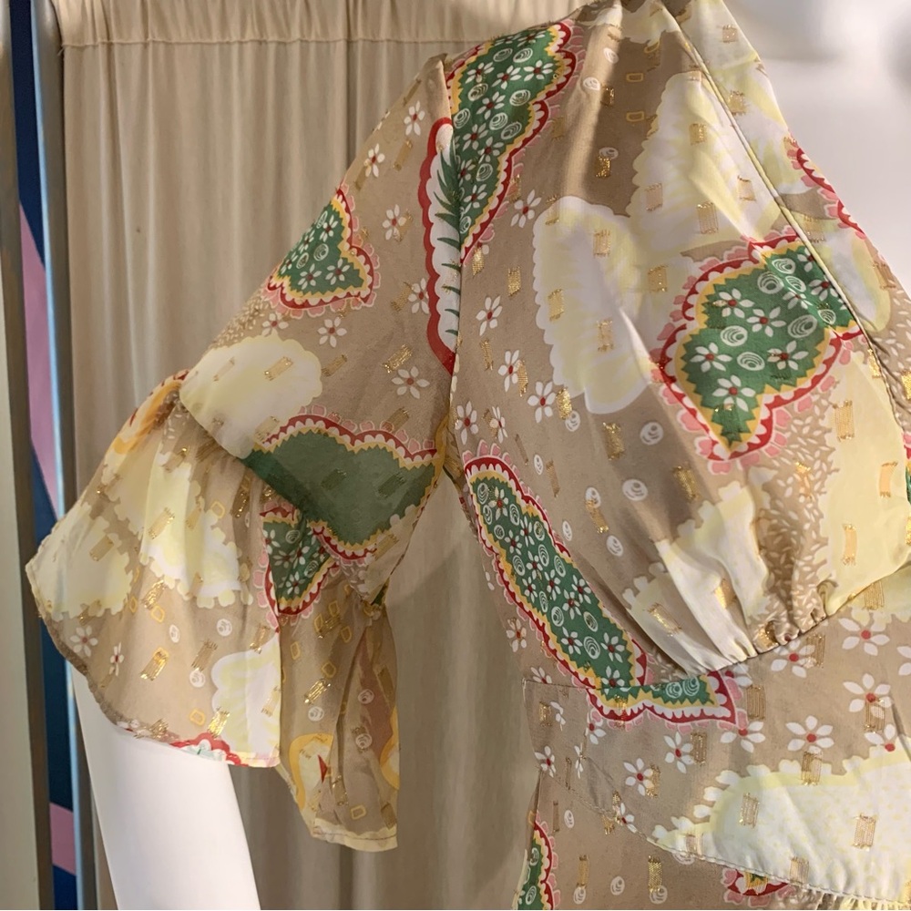 Botanical Pattern Maxi Dress - Picture 5 of 14